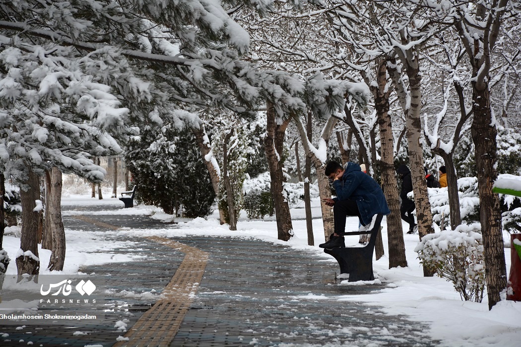 تصاویر: «برف پاییزی» در اردبیل