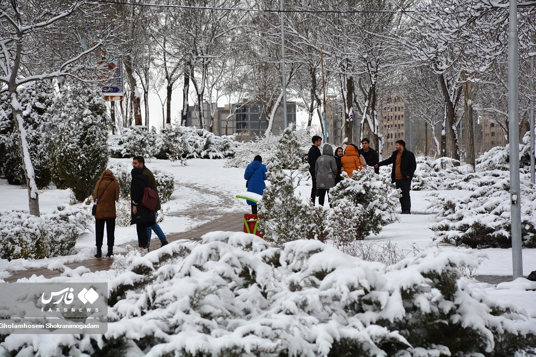 تصاویر: «برف پاییزی» در اردبیل