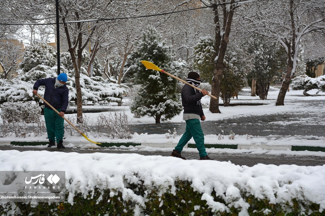 تصاویر: «برف پاییزی» در اردبیل