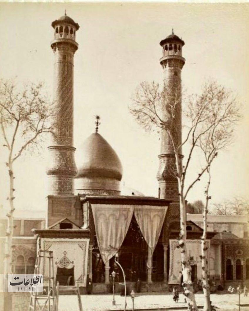 عکسی از حرم حضرت عبدالعظیم، ۱۰۰ سال قبل