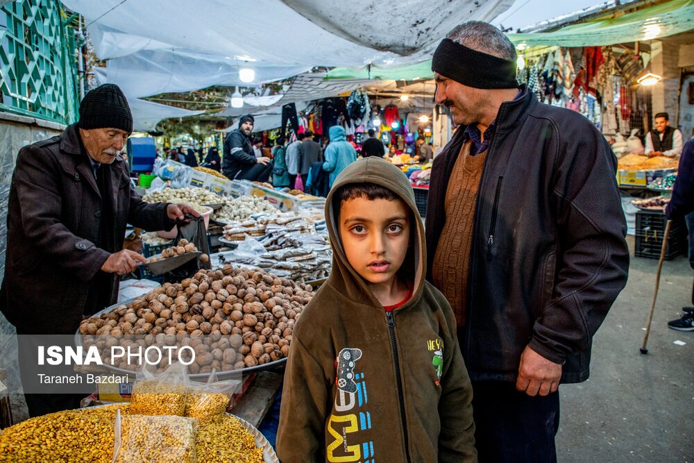تصاویر: خرید شب چله در بازار خرم آباد