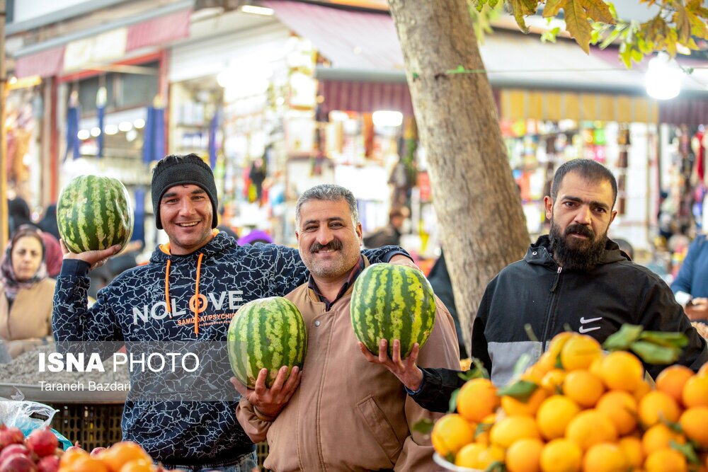 تصاویر: خرید شب چله در بازار خرم آباد