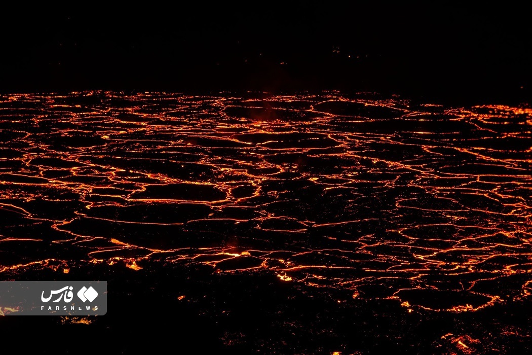 تصاویر: فعالیت آتشفشان در «ایسلند»