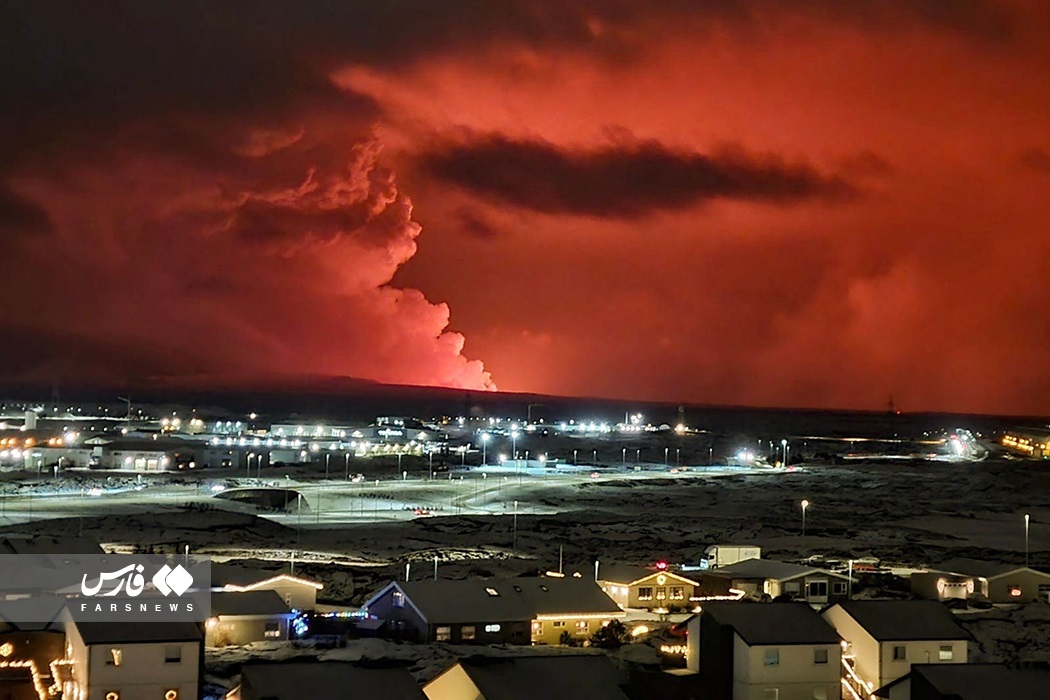 تصاویر: فعالیت آتشفشان در «ایسلند»