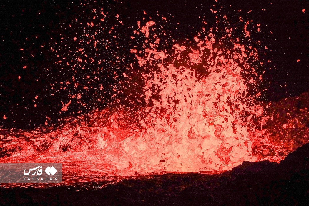 تصاویر: فعالیت آتشفشان در «ایسلند»