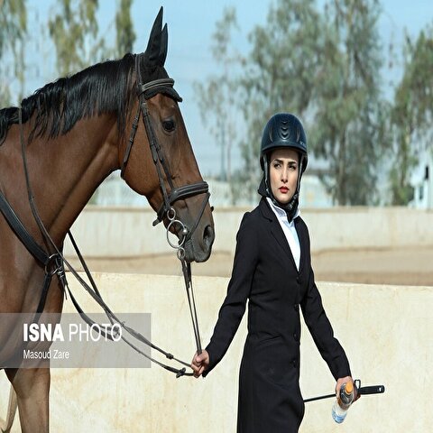 تصاویر: مسابقات پرش با اسب یزد