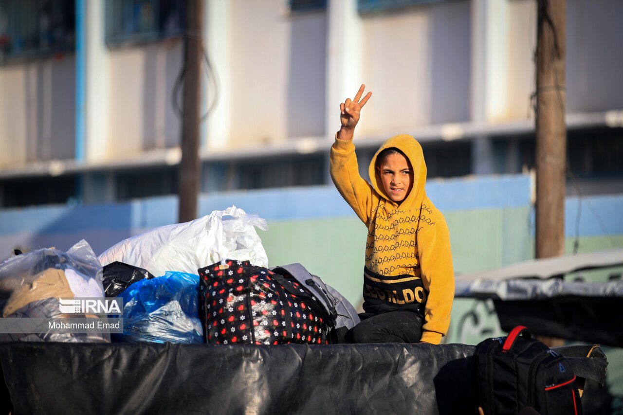 تصاویر: بازگشت به خانه پس از آتش بس