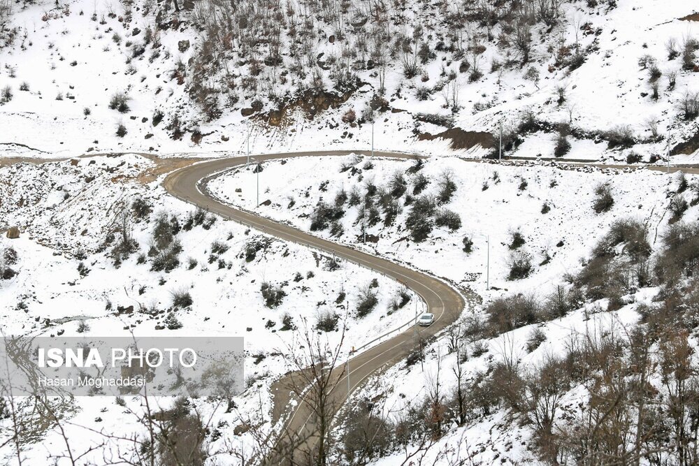 تصاویر: اولین برف پاییزی در روستاهای کوهپایه نشین سوادکوه