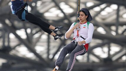 ویدیو / ثبت رکورد محیا دارابیان، دختر صخره‌نورد ایران در جام جهانی ۲۰۲۴