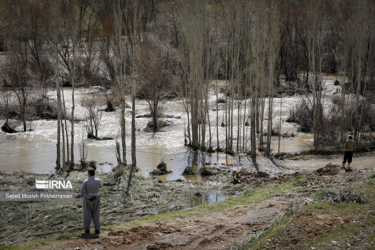 تصاویر: طغیان رودخانه های فصلی کردستان