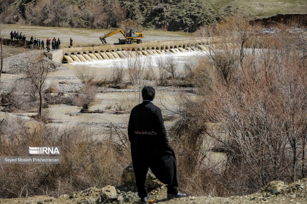 تصاویر: طغیان رودخانه های فصلی کردستان