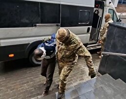 ببینید / حضور عوامل حادثه تروریستی مسکو در دادگاه