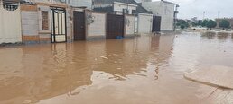 ببینید / آبگرفتگی معابر در دزفول در پی بارش‌های چند ساعته