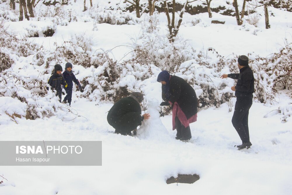 تصاویر: بارش برف در سوادکوه