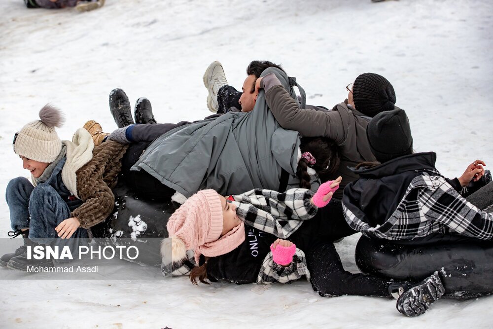 تصاویر: تیوب سواری در ارتفاعات اراک