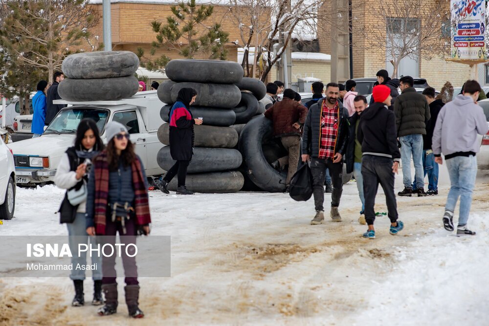 تصاویر: تیوب سواری در ارتفاعات اراک