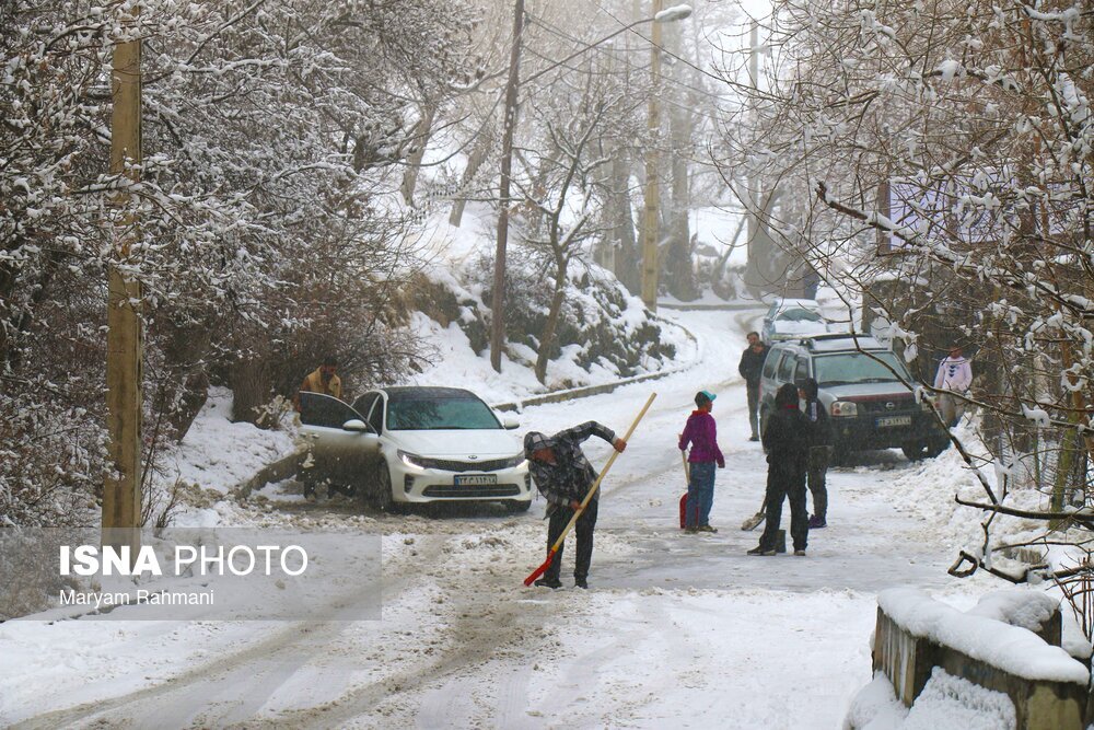 تصاویر: دوشنبه برفی شهر همدان
