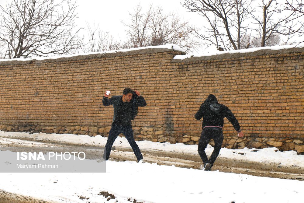 تصاویر: دوشنبه برفی شهر همدان