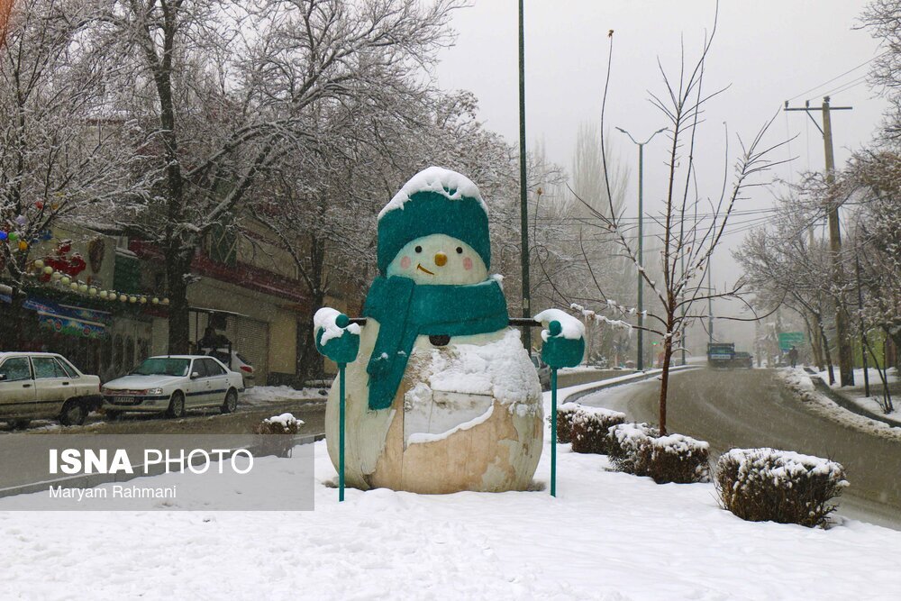 تصاویر: دوشنبه برفی شهر همدان