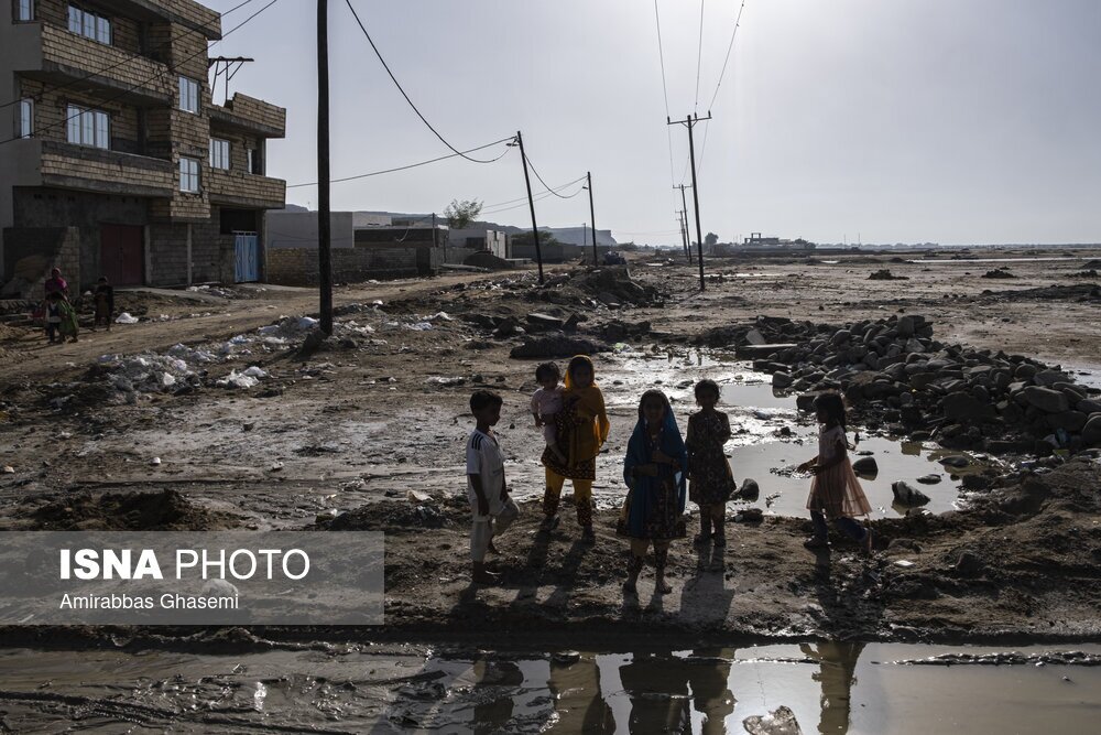 تصاویر: روستای «پزم تیاب» کنارک پس از سیلاب