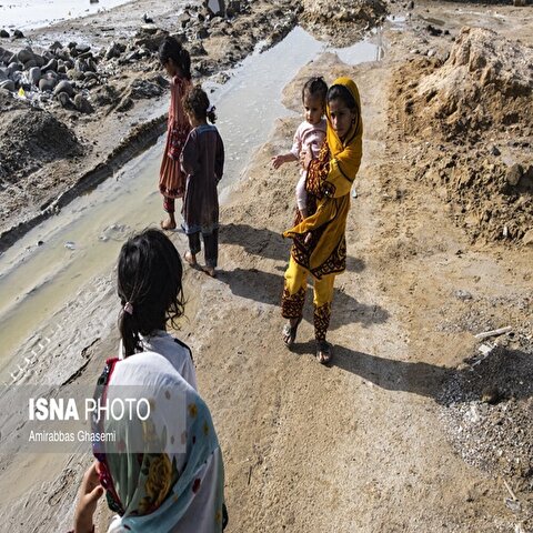 تصاویر: روستای «پزم تیاب» کنارک پس از سیلاب