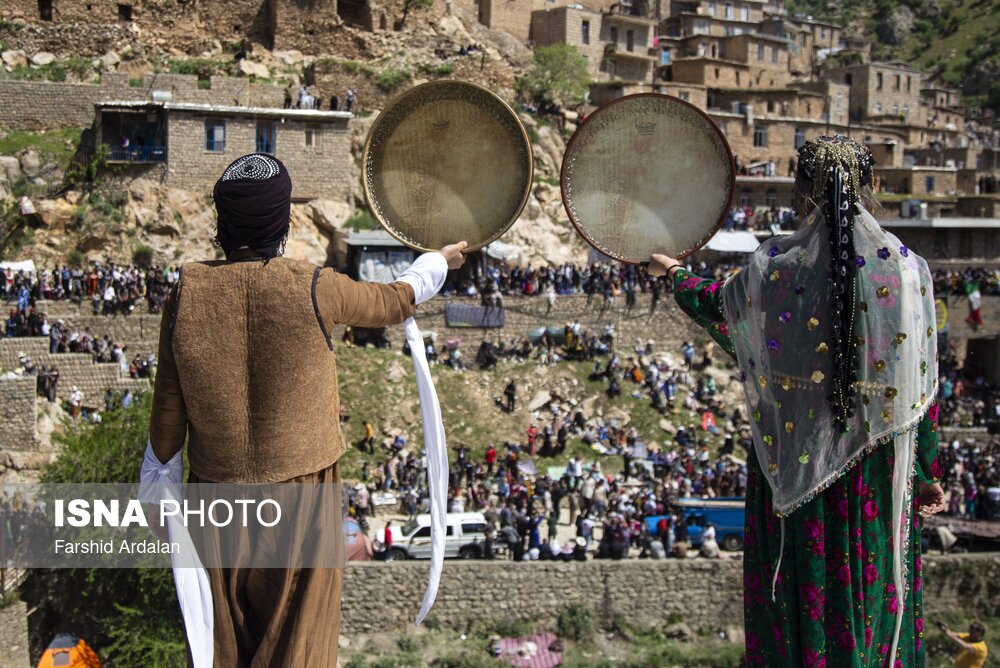 تصاویر: مراسم هزار دف در روستای پالنگان