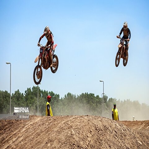 تصاویر: مسابقات موتورکراس قهرمانی کشور