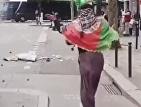 ببینید/ شورش مهاجران افغانستانی در پاریس