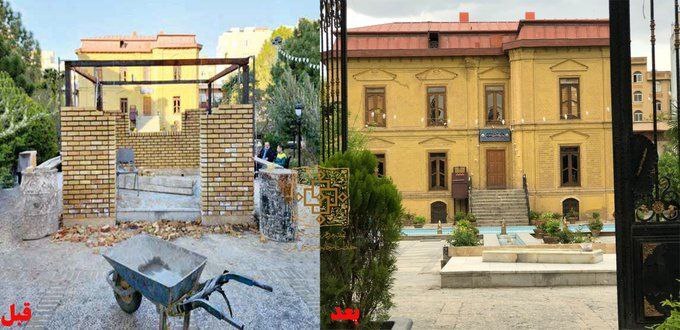 میراث فرهنگی جلوی تصمیم تازه زاکانی را گرفت / سازه ایجاد شده در عمارت تاریخی فخرالدوله برچیده شد میراث فرهنگی جلوی تصمیم تازه زاکانی را گرفت / سازه ایجاد شده در عمارت تاریخی فخرالدوله برچیده شد