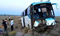 ویدیو / تصادف اتوبوس ایرانی در ارمنستان با ۵ کشته و ۹ زخمی