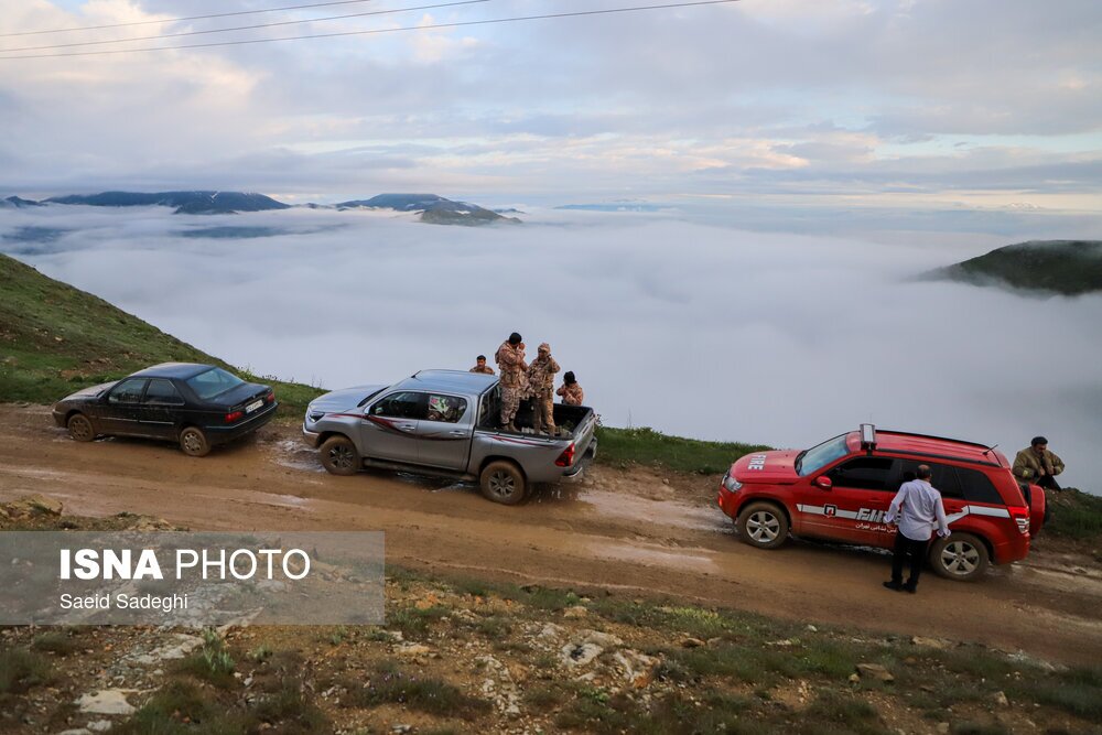 تصاویر: مراحل پایانی امدادرسانی به حادثه سقوط بالگرد رئیس جمهوری و انتقال پیکر شهدا