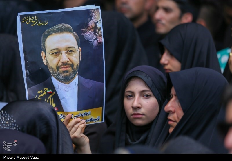 تصاویر: تشییع و خاکسپاری شهید مالک رحمتی، استاندار آذربایجان‌ شرقی