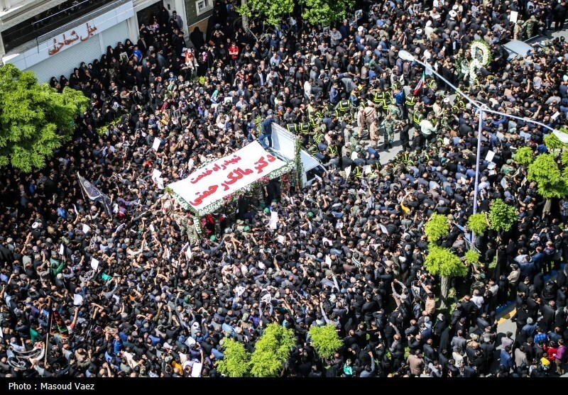 تصاویر: تشییع و خاکسپاری شهید مالک رحمتی، استاندار آذربایجان‌ شرقی