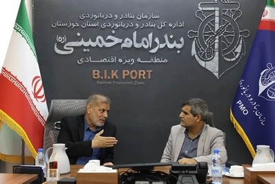 تصاویر: بازدید امیر حیات مقدم، نماینده مجلس از روند احداث پایانه مکانیزه مواد معدنی و شیمیایی در منطقه ویژه اقتصادی بندر امام خمینی