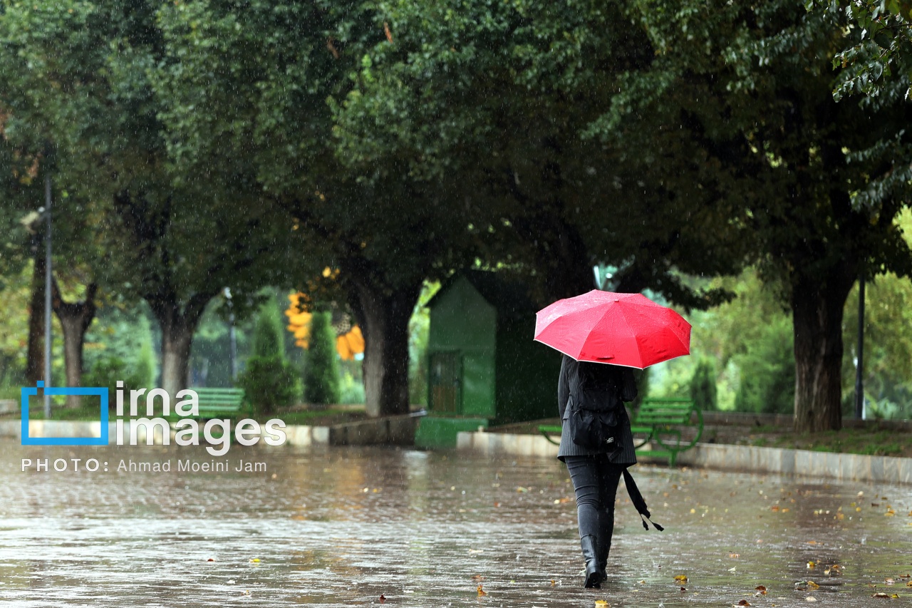 تصاویر: نخستین باران پاییزی تهران