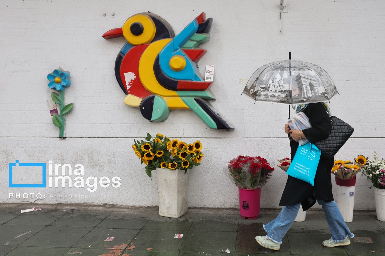 تصاویر: نخستین باران پاییزی تهران