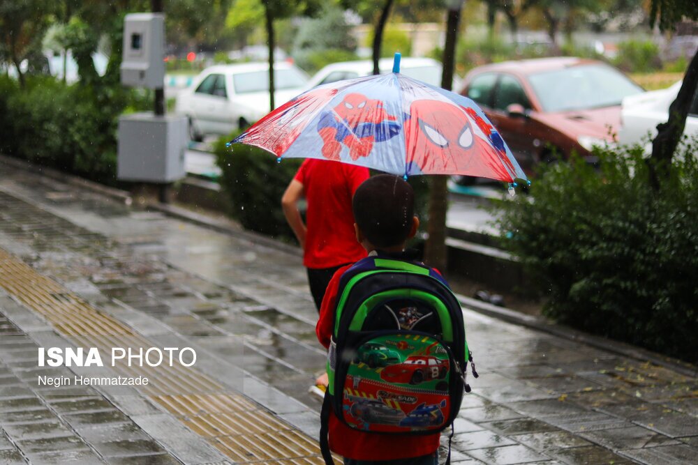 تصاویر: نخستین باران پاییزی تهران