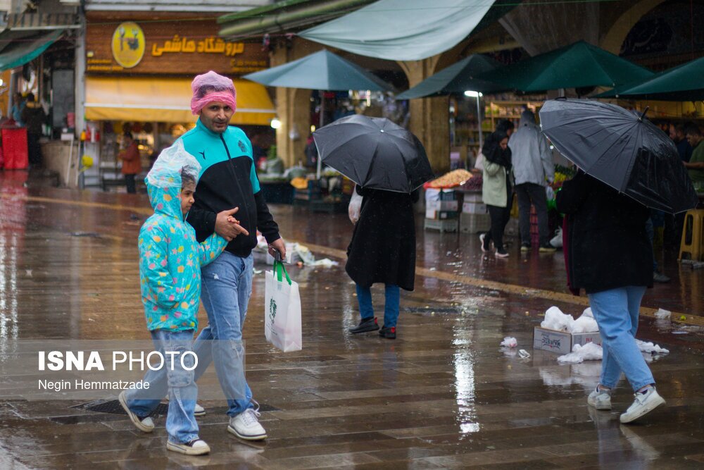 تصاویر: نخستین باران پاییزی تهران