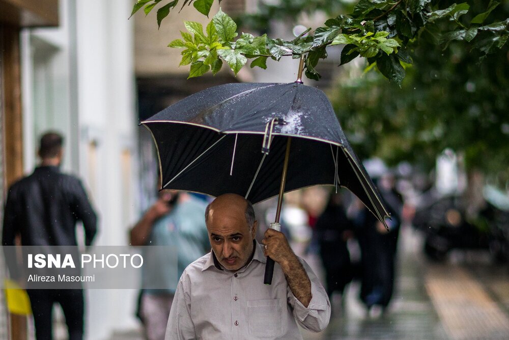 تصاویر: نخستین باران پاییزی تهران