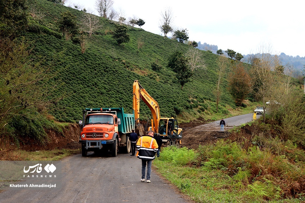 تصاویر: رانش زمین در گیلان