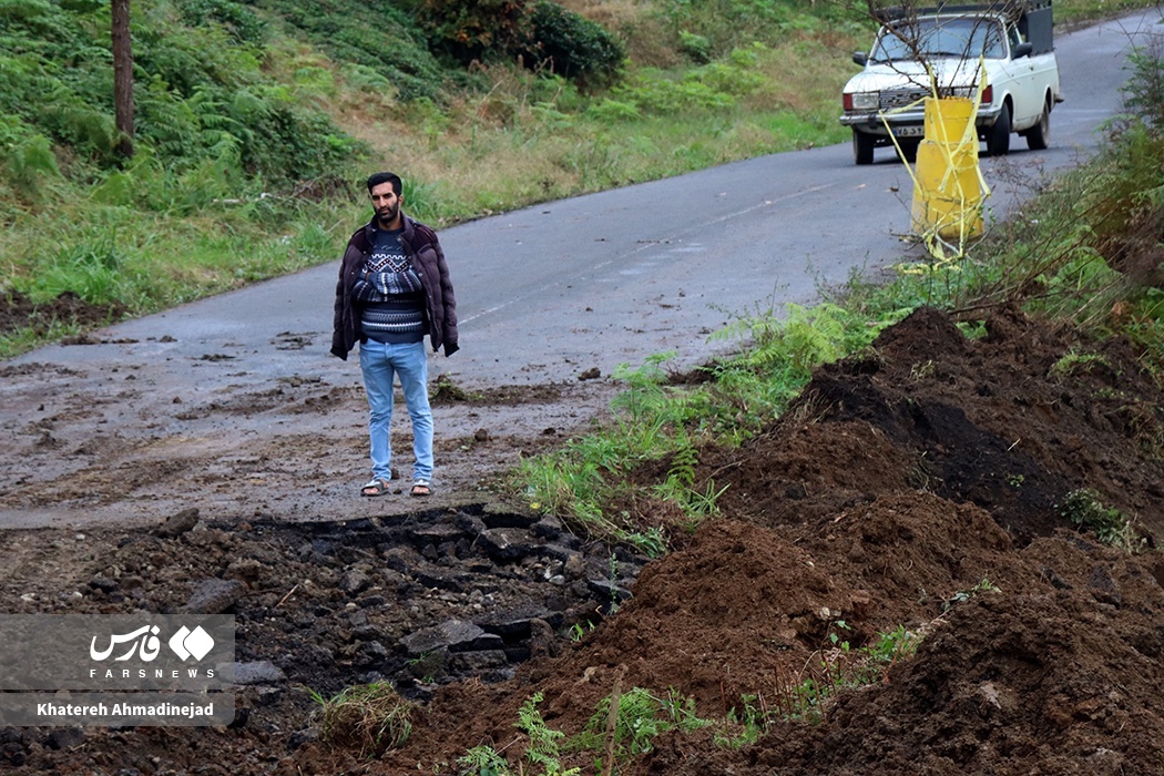 تصاویر: رانش زمین در گیلان