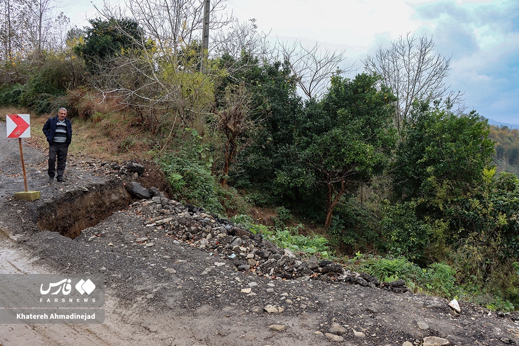 تصاویر: رانش زمین در گیلان