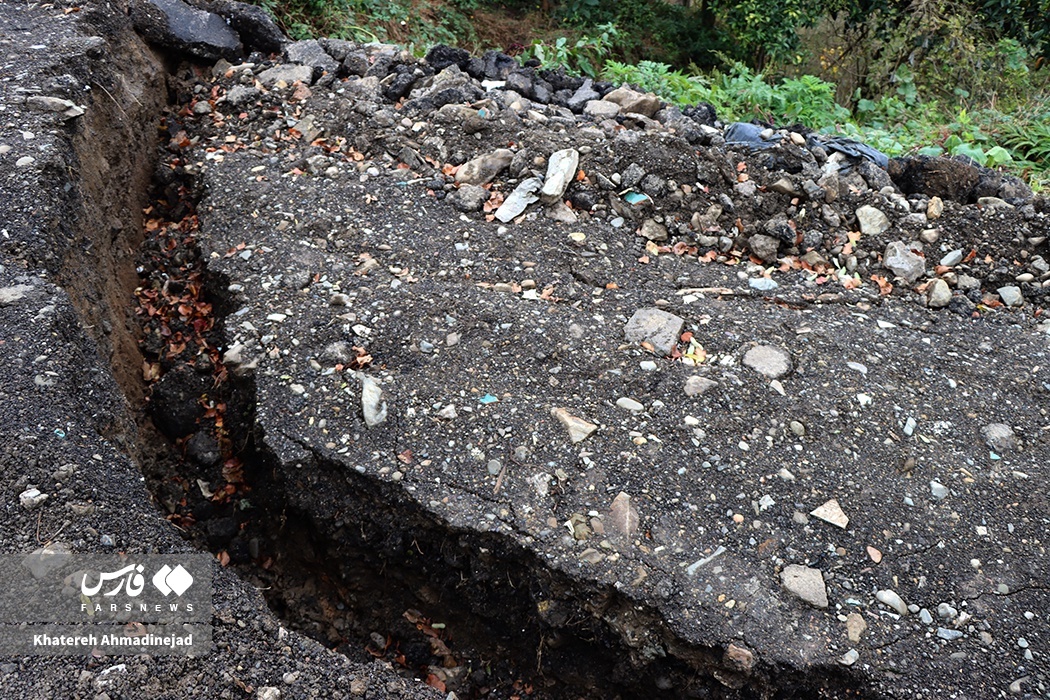 تصاویر: رانش زمین در گیلان