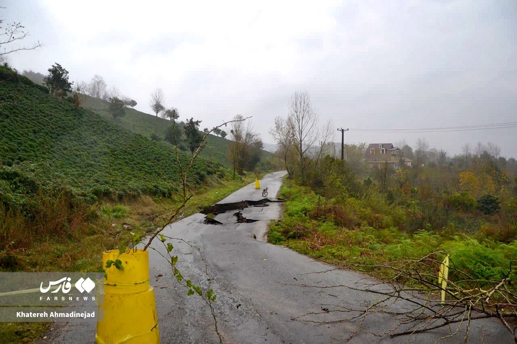 تصاویر: رانش زمین در گیلان