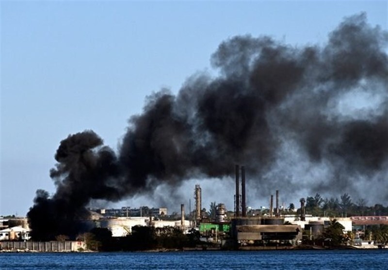 آتش‌سوزی در بزرگترین پالایشگاه نفت کوبا