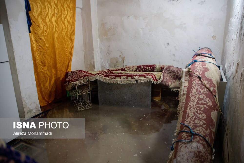 تصاویر: بارش باران و آبگرفتگی معابر در اهواز