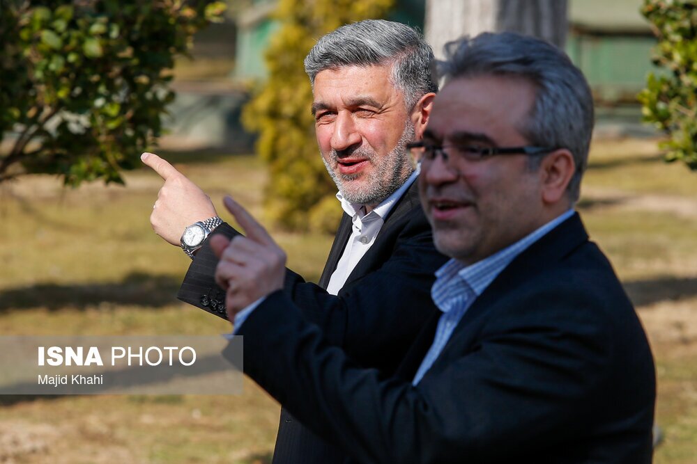 تصاویر: اعضای هیأت دولت در جمع خبرنگاران