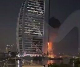 ویدیو / برخورد پهپاد ایرانی به برجی در دبی