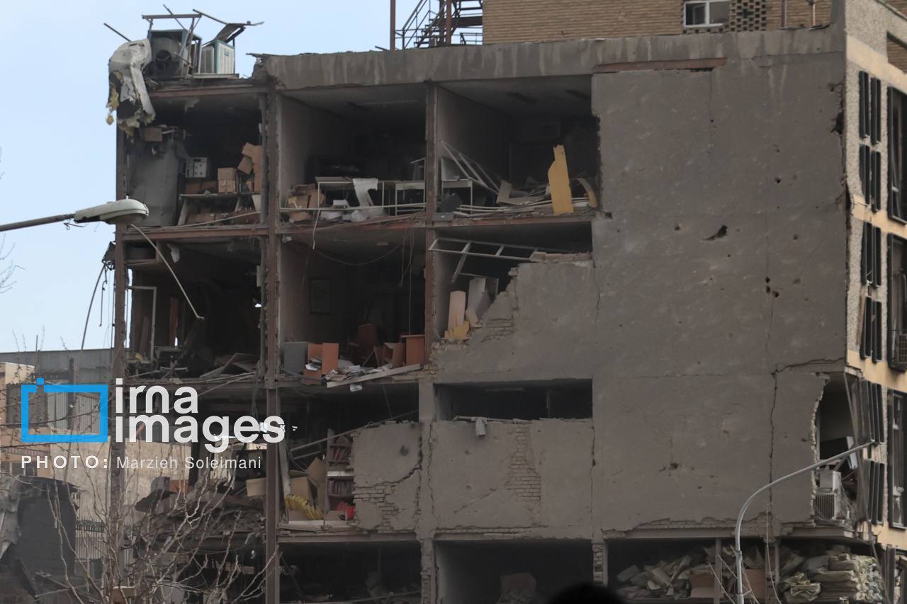 تصاویر ایرنا از تخریب برخی ساختمانهای خیابان سپهبد قرنی