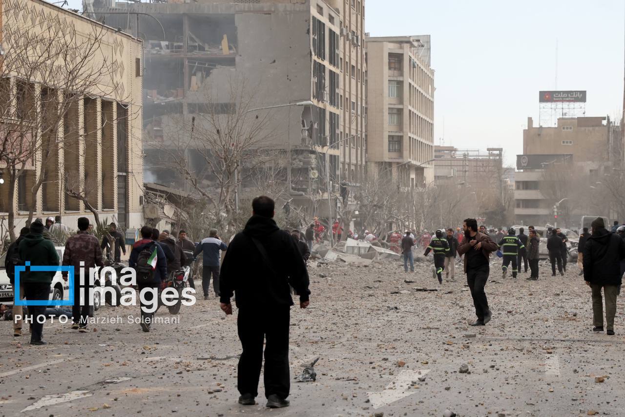 تصاویر ایرنا از تخریب برخی ساختمانهای خیابان سپهبد قرنی